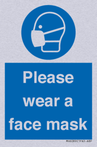 Please wear a face mask